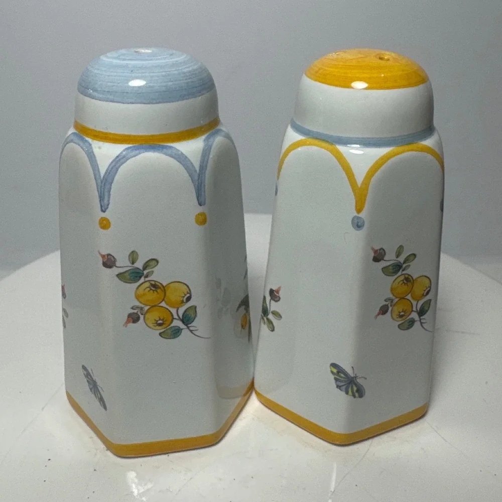 Unbranded Salt and Pepper Shakers OS Multicolor Excellent Bird Fruit Hexagon